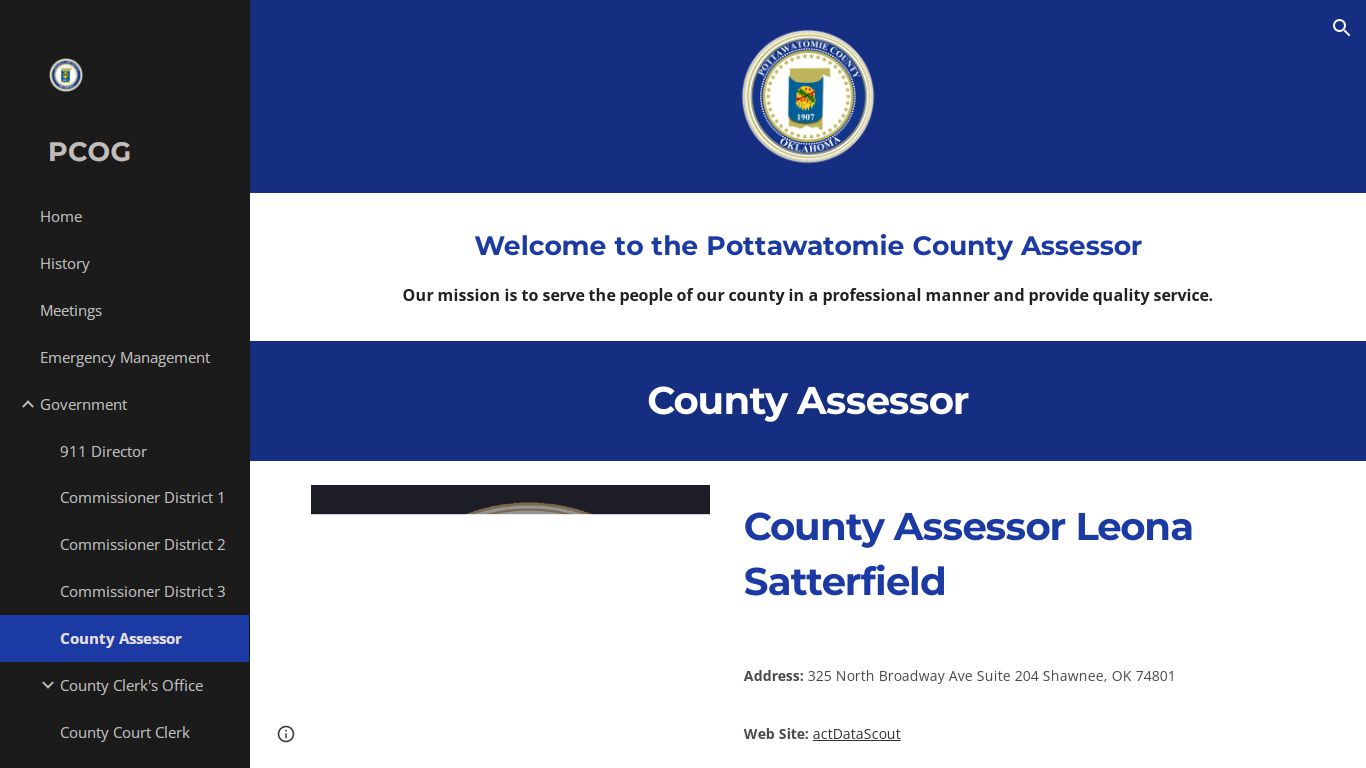 PCOG - County Assessor - Pottawatomie County, Oklahoma